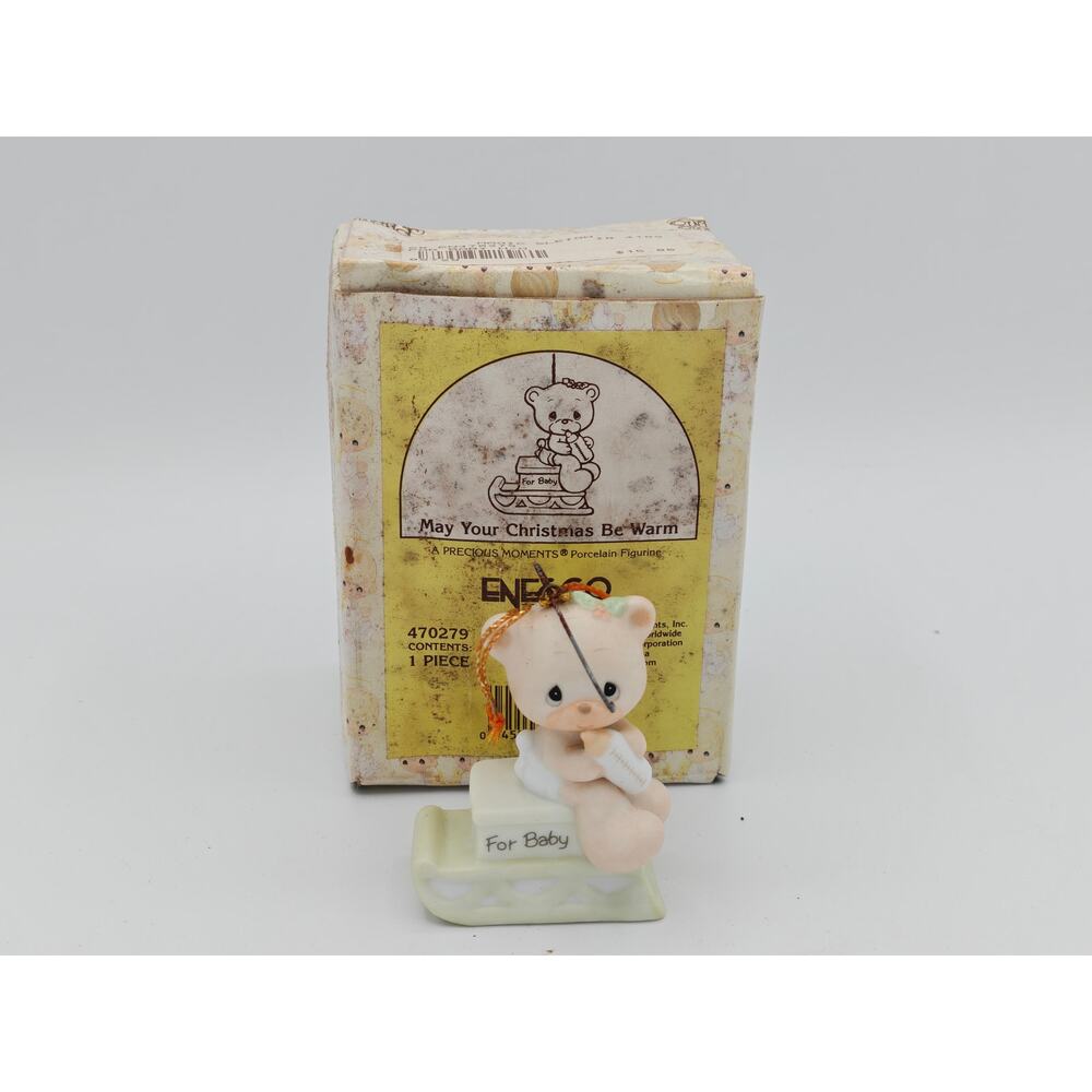 Precious Moments May Your Christmas Be Warm Figurine‎ Enesco 470279 1998